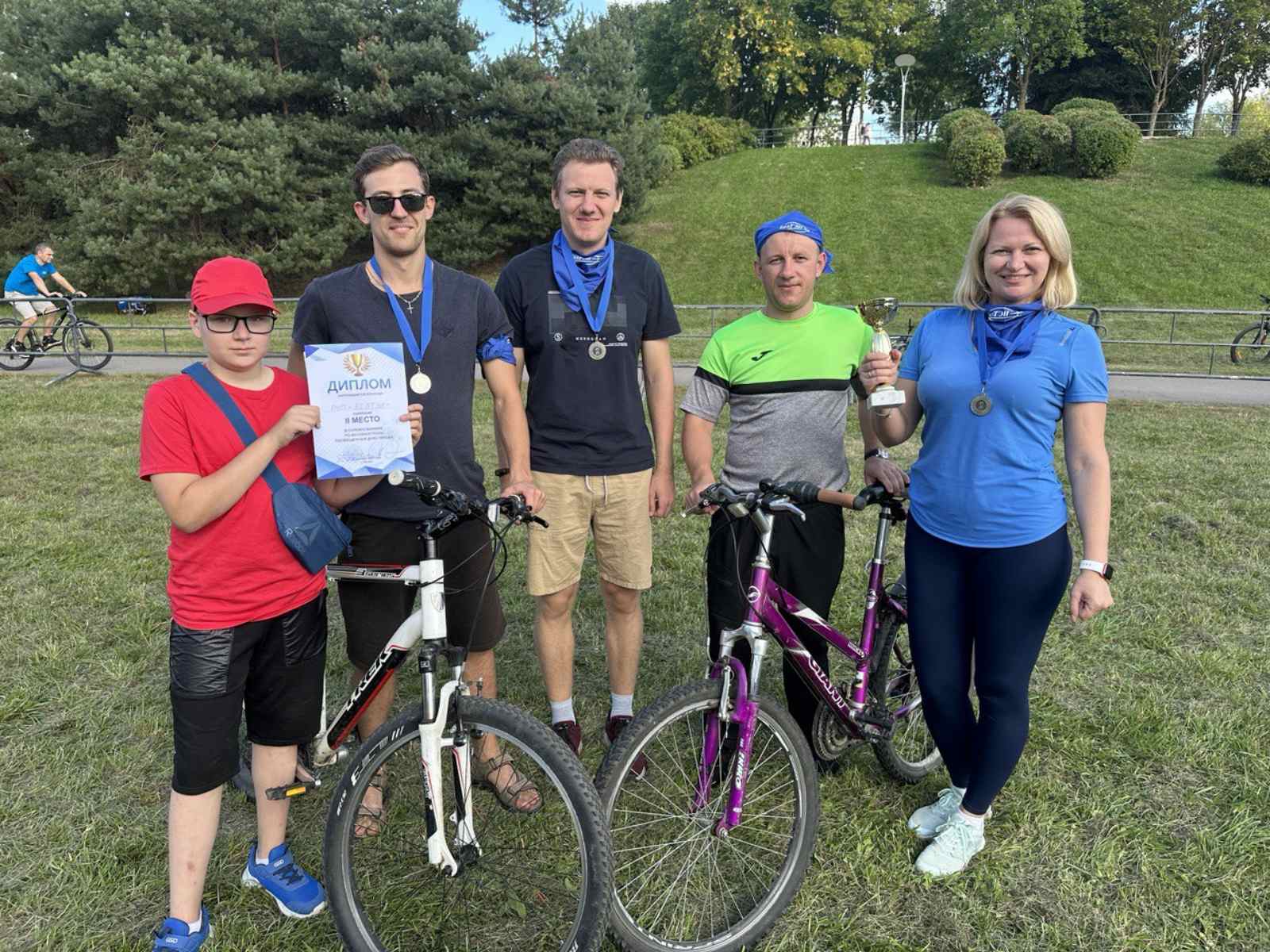 Команда РУП «БЕЛТЭИ» заняла второе место в соревнованиях по велобиатлону